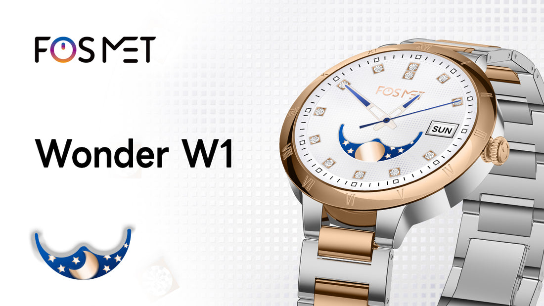 【新発売】FOSMETの新しい高質レディーススマートウォッチWONDERが新登場！早割中に１万円未満でご入手できる！
